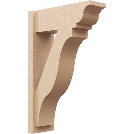 Ekena Millwork 8-in W x 22-in D x 34-in H Funston Trad Rough Cedar Woodgrain TimberThane Outlooker, Primed Tan OUTUR080X22X34FST04RCPR